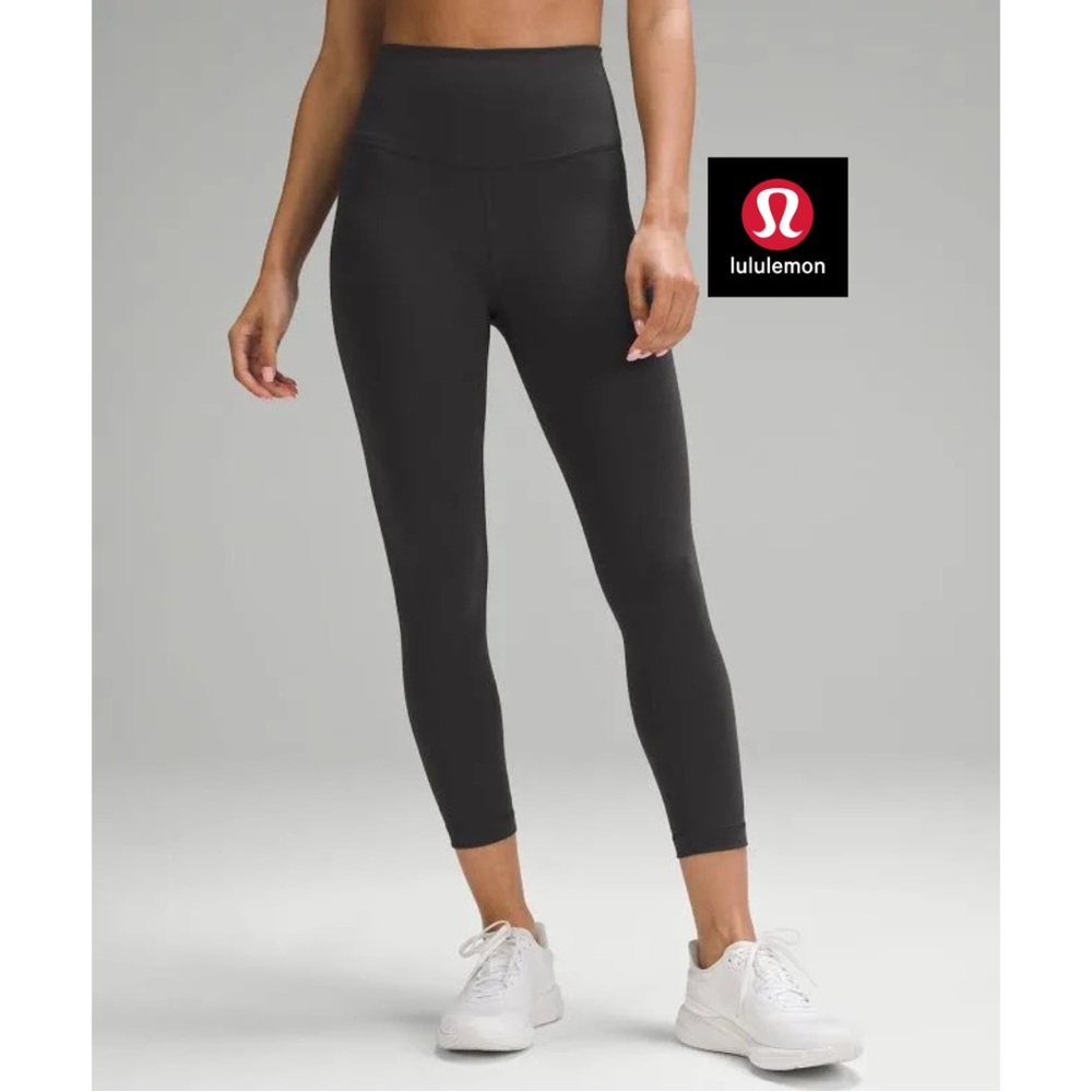 Lululemon Wunder Train High Rise Crop 23” Heather Gray | Size 4 | NWT 🖤